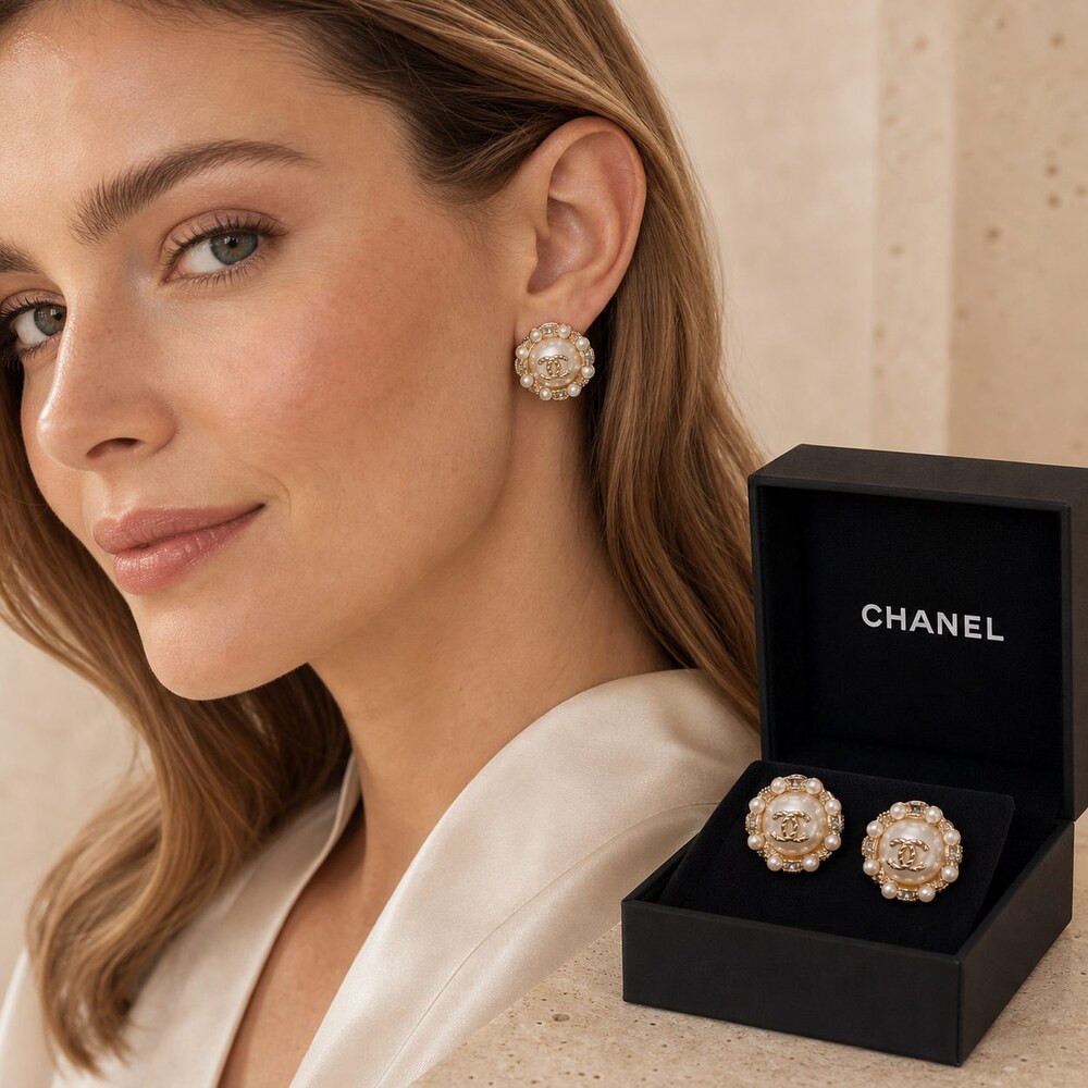 CHANEL Classic Parisian Earrings Style 41 | New with Box - Picture 9 of 9